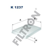 FILTRON K1237 POLEN FİLTRESİ VOLVO XC70 II 2.0 D3 163HP 10-