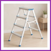 Bezos Alüminyum Çift Basamaklı Merdiven 92 Cm 4+4 Bty Standart