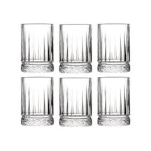6 Adet Cam Tekila Bardağı - 60 Ml Kristal Desenli, Çok Amaçlı Kahve Yanı, Su Ve Meşrubat İçin T Cam Rengi
