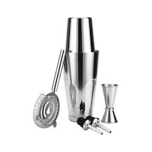 Saygın Shaker Kokteyl Seti, Kokteyl Hazırlama Seti, Shaker Seti, Bar Boston Shaker Set 5 Parça
