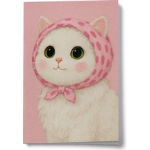 Pamuk Hanım Kedili Mini Defter Çok Renkli