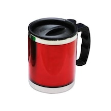 Paslanmaz Çelik Metal Termos Kupa Bardak 450 Ml - Turuncu