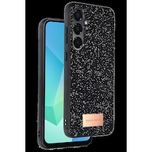 Onegif Samsung Galaxy Uyumlu , A26 Bright Simli Kapak - Siyah