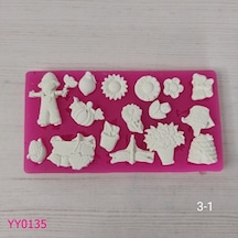 Yy0135 Çoklu Çiçekli Bahçe Model Silikon Kalıp