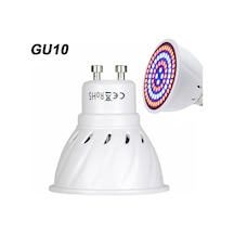 Reedark Bitkisel Büyüme Led Ampulü - Kırmızı Mavi Tam Spektrum, 80 Led, Gu10 Bağlantı Beyaz