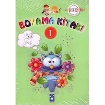 Yıldız Boyama Kitabı-Eğlenerek Boyuyorum 10 Lu Yeşil