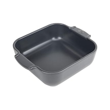 Tr Appolia Kare Saplı Fırın Kabı, Seramik, Arduvaz/gri, 6 X 21 X 21 Cm, Kapasite: Yakl. 1 L, 60220 Genel