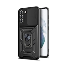 Samsung Galaxy Uyumlu S20 Fe Kılıf Tank Aramid Sürgülü Vega Yüzüklünano