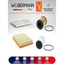 Wöbermann Opel Combo C 1.3 CDTI Filtre Bakım Seti 2005-2011 4'lü Karbonlu