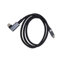 Usb Type C 4.0 8k 60 Hz Görüntü Desteği 90 Derece Dijital Göstergeli 1m