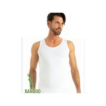 Q-En 6'Lı Erkek Bambu Atlet Askılı Lüks Hafif Bh600