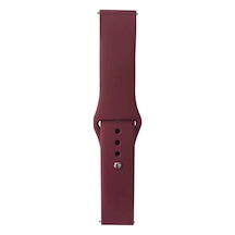 Galaxy Watch Uyumlu Active 2 40mm Band Serisi 20mm Klasik Kordon Silikon Strap Kayış-gri