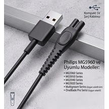 Philips Mg5960 Uyumlu Şarj Kablosu