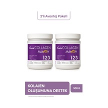 Suda Collagen Multiform Hidrolize Kolajen, Vitamin C,biotin,hyaluronik Asit,saç,tırnak,cilt Aromasız 300g X2 Adet