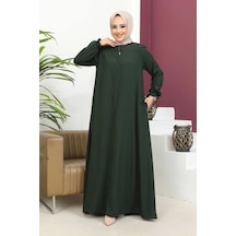 Medine İpeği Mevlana Ferace - Haki / F0123 Haki