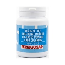 Şeker & Sugar Mavi Yağ Bazlı Toz Gıda Boyası Renklendiricisi 25 G