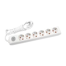 Viko 2 Metre 6'lı Topraklı Priz Anahtarlı Uzatma Kablosu
