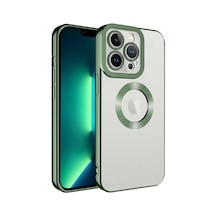 Apple Uyumlu iPhone 12 Pro Max Kamera Korumalı Logo Gösteren Zore Omega Kapak