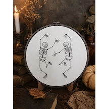 Dans Eden İskeletler Kasnak Pano .