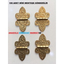 Anadoluhirdavat Yonca Mini Menteşe Tavla Ve Kutu Menteşesi Sarı Renk 100 Adet
