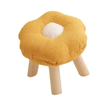 Suntek Footrest Puf Karikatür Çiçek Şekilli Kanepe Sarı Sarı