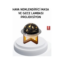 Usb Mini Hava Nemlendirici Ve Projeksiyon Lamba Taşınabilir, Sessiz, Dekoratif Aromaterapi Cihazı - Lisinya