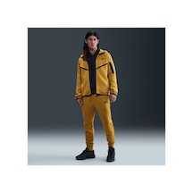 Nike Tech Fleece Tam Fermuarlı Kapüşonlu Sarı