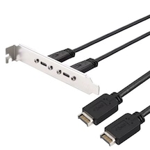 Alfais 6076 Type E To Type C Ön Panel Usb C Uzatma Kablosu Braket Adaptörü 3.1 Çevirici Dönüştürücü