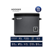 Hooger German EA 55 LTX New Series Geniş Kabin Dijital Led Ekran Oto Kamp Buzdolabı 12-24 Volt -20 Derece Hızlı Soğutma