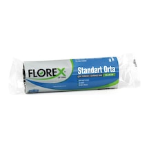 Florex Standart Orta Boy Çöp Torbası 55x60 Cm 20'li Rulo Siyah