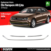 S-dizayn Vw Jetta Krom Ön Tampon Çıta 3 Prç. 2014-2019