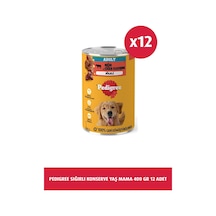 Sığırlı Konserve Yaş Köpek Maması, 400 G, 12 Adet