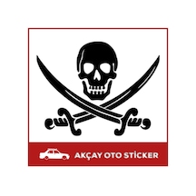 Korsan Sticker Korsan Oto Sticker Kuru Kafa Araba Sticker