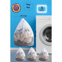 Lüx 3 Adet Çamaşır Yıkama Filesi Ipli 35x45 Cm Çorap Perde Filesi Tr Diğer