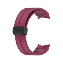Samsung Galaxy Watch 6 40mm İçin Kordon Ribbon Line Bordo Galaxy Watch 6 40mm İle Uyumlu Kordon - Bordo Çok Renkli