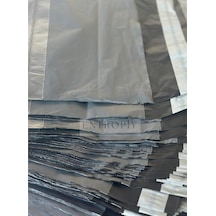 200 Adet - Cepli Kargo Poşeti 25x30x5 Cm / 35x45x5 Cm / 45x55x5 Cm Şeffaf Cep Bölmeli, Su Geçirmez, Yırtılmaz, E-ticaret Gönderi Zarfı, Posta Malzemeleri Paketleme Ambalajı 35x45x5