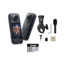 X5 Aksiyon Kamerası - Motosiklet Kiti 64 Gb Heavy Siyah