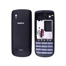 Nokia Asha 300 Kasa Kapak Tuş Takımı N300 Uyumlu Siyah Renk Orta
