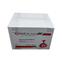 Gnr Endüstriyel Jumbo Çöp Torbası Poşeti 2 Kat Siyah 400 G 10 x 20'li 80 x 110 CM