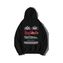 Brz Collection Unisex Oversize Redbull Rb19 Hoodie Siyah