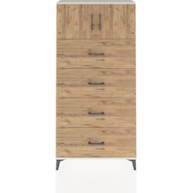 Arges Dolap Tek Raflı 4 Çekmeceli 2 Kapaklı 88x30x182 Aytaşı-çam Aytaşı Arges Dolap Tek Raflı 4 Çekmeceli 2 Kapaklı 88x30x182 Aytaşı-çam Aytaşı