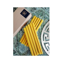 10 Adet 21cm Balmumu Mum Dilek Mumu, Beeswax Candle Doğal Petek Bal Mumu Mum Diğer