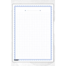 A5 Bloknot Kareli Defter - 50 Yaprak - Memopad - Notepad - Not Defteri - Not Kağıdı - 3910 Çok Renkli