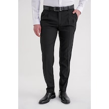P 1209 Pantolon Regular Fit Siyah Siyah
