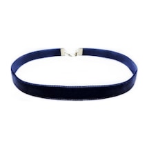 Mavi Renk Kadife Choker Kolye N11.29605 Kahverengi