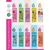 Mega Karışık Meyve Bar Paketi 50 Adet Atıştırmalıklar Vegan, Glutensiz 20gr X 50 Adet