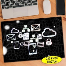 Mobil İnternet Simgeleri 240 Parça Puzzle Yapboz-mobile1