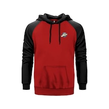 Utan Jazz Logo Kırmızı Renk Reglan Kol Sweatshirt Kırmızı