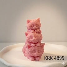 Kedicik 3'lü Silikon Kalıp