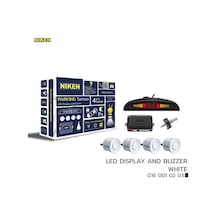 Park Sensörü Led Ekran Ses İkazlı Beyaz 22mm Nıken